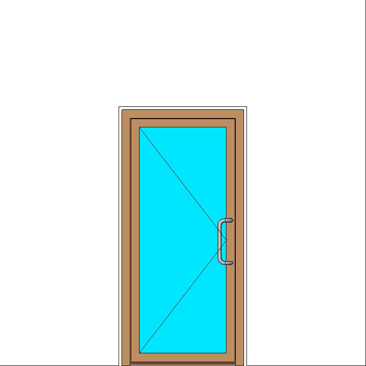 Дверь наружного открывания одностворчатая V72